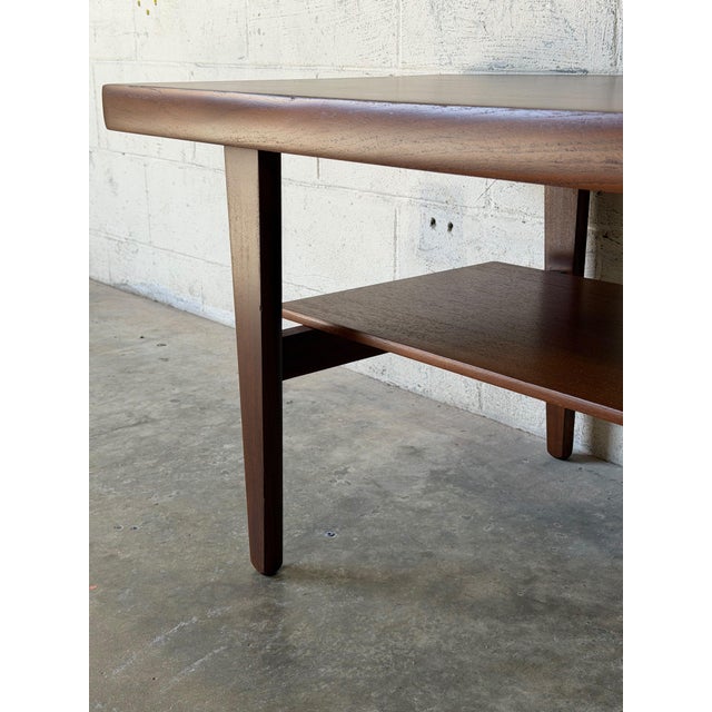 Long Danish Teak Rectangular Coffee Table With Built-in Magazine Shelf Mid-Century Modern 1960s For Sale - Image 13 of 13