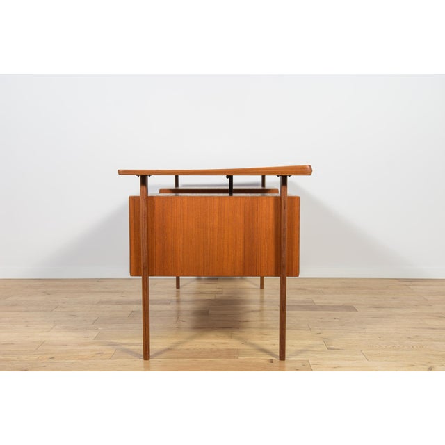 Mid-Century Freestanding Teak Desk by Peter Løvig Nielsen for Loviq, 1960s For Sale - Image 6 of 18