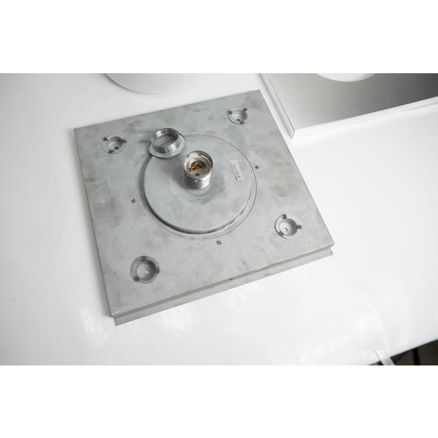 Opaline Glass, Aluminum and Chrome Wall Light from Doria Leuchten, Germany, 1960s For Sale - Image 15 of 18