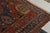 Hand-Knotted Antique Russian Soumak Rug in Red, Blue, Medallion All Over Pattern For Sale - Image 4 of 6