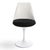 Mid-Century Modern 1970s Four Swivel Tulip Chairs With Cushioned Seat and Curved Backrest For Sale - Image 3 of 6