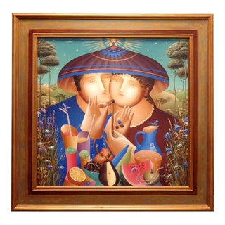 Anton Arkhipov "Summer Romance" Hand Signed Custom Framed Art L@@k Make Offer For Sale