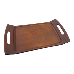 Dansk International Designs Ltd Jhq Large Teak Tray Mid Century Modern Home Decor