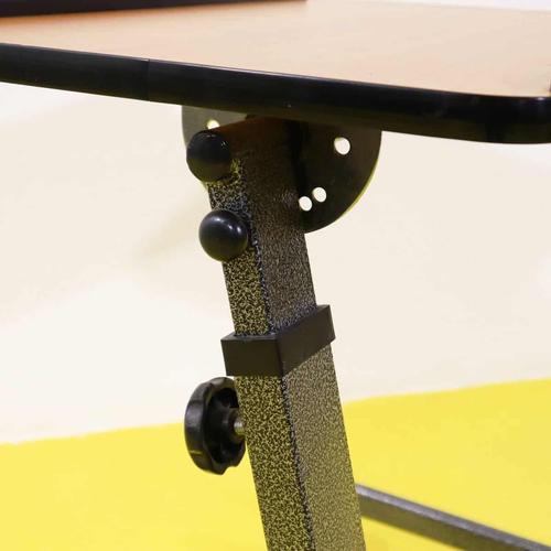 Adjustable Metal Bedside Table with Wheels For Sale - Image 3 of 9