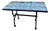 Handcrafted Coffee Table with Hand-Painted Majolica Ceramic Top and a Wrought Iron Base, 2000-2010 For Sale