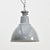 Gray 16″ Grey Dome Benjamin Industrial Pendant Light, 1950s For Sale - Image 8 of 8
