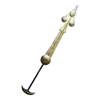 Antique Gilt Tower Clock Hand For Sale