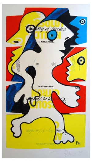 Alain Rothstein, Absolut, 1991, Silkscreen