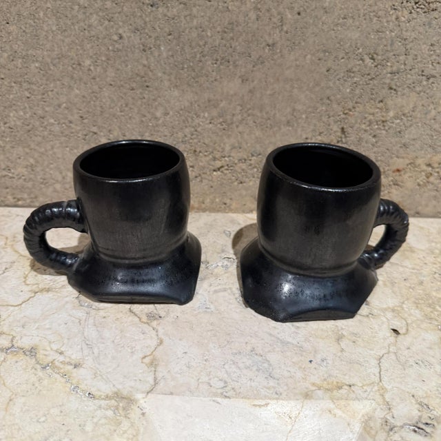1983 Artsy Coffee Mugs Signed Pottery Melching For Sale - Image 12 of 12