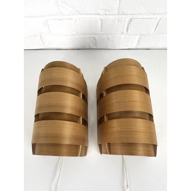 V155 Wall Lamps in Pine by Hans-Agne Jakobsson, 1960s, Set of 2 For Sale - Image 6 of 13