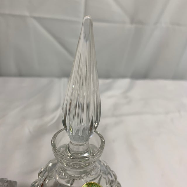 Waterford Vintage Waterford & Cut Crystal Spire Perfume Bottles - Pair For Sale - Image 4 of 7