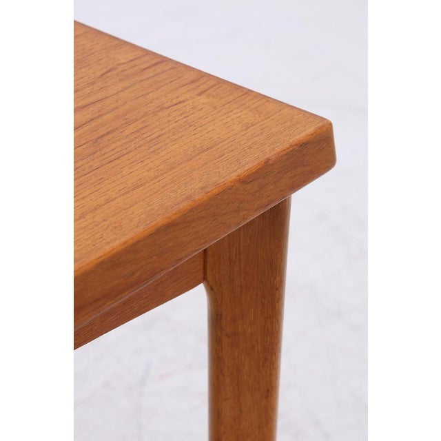 Vintage Teak Dining Table by Burchardt-Nielsen | Mid-Century Extendable Table Danish Design, 1960s For Sale - Image 11 of 15