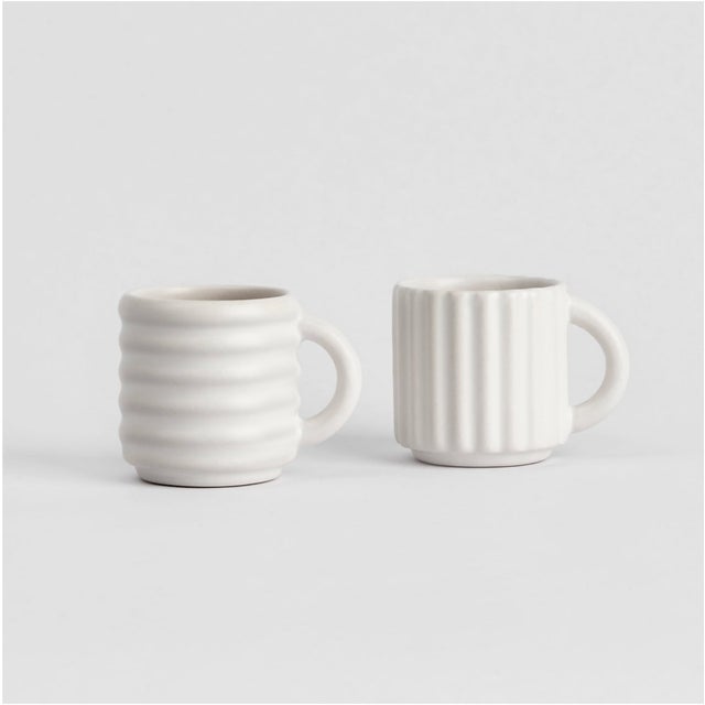 Early 21st Century Ripple Espresso Cups from Form&Seek, Set of 2 For Sale - Image 5 of 5