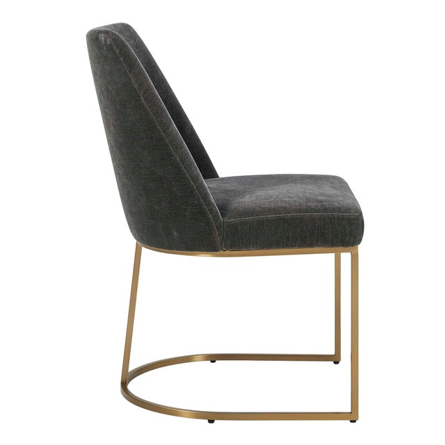 Hanni Gray Upholstered Dining Chair For Sale - Image 6 of 8