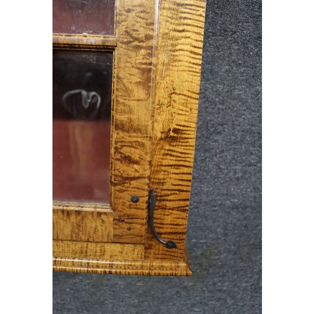 Bench-Made Tiger Maple Hanging Cupboard For Sale - Image 4 of 12