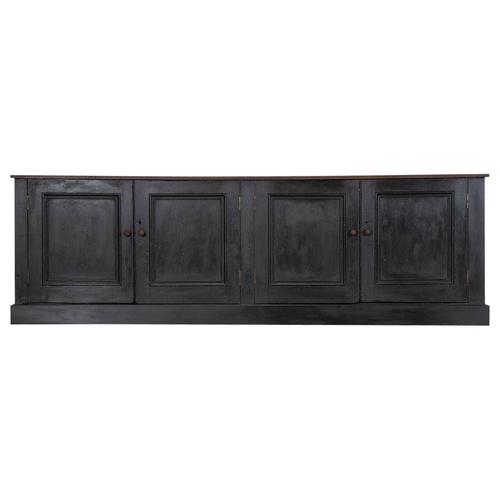 19th Century English Monumental Ebonised Pine Dresser Base, 1870s For Sale - Image 14 of 14