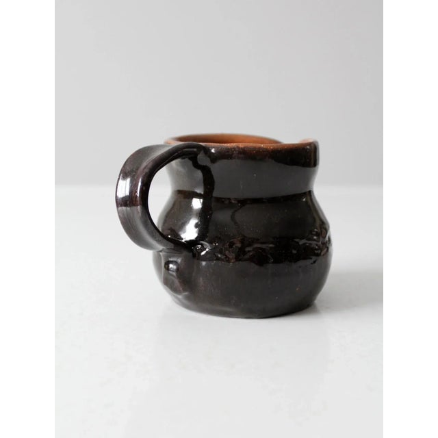 Vintage Studio Pottery Creamer Pitcher For Sale - Image 9 of 13