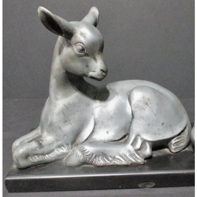 Art Deco Pewter Sculpture Circa 30s For Sale - Image 4 of 11