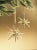 Modern Snowflake Glass 3D Small Hanging Ornaments, Set of 4 For Sale - Image 3 of 3