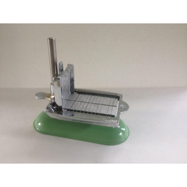 Vintage Industrial Jadeite Enamel Butter Cutter Chairish