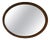 Large Victorian Mahogany Oval Mirror For Sale