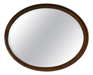 Large Victorian Mahogany Oval Mirror