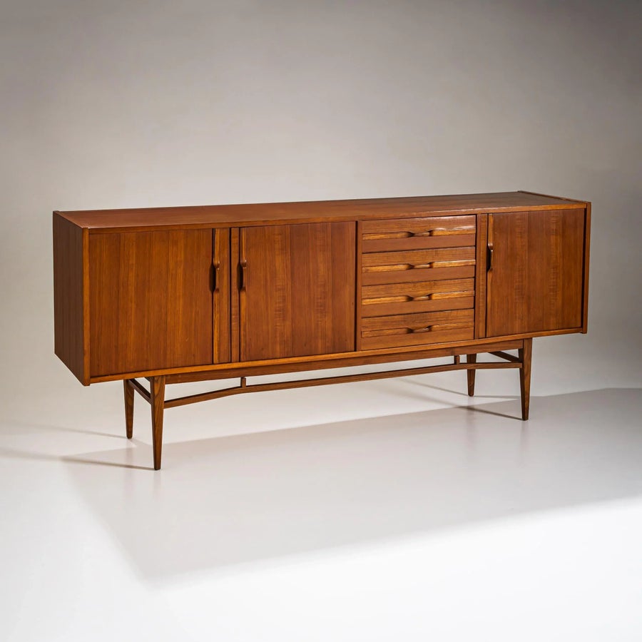 【セール中】1950-1960年代ヴィンテージロマンチックイタリアン木板セット Mid-Century Sideboard, Italy, 1960s | Chairish