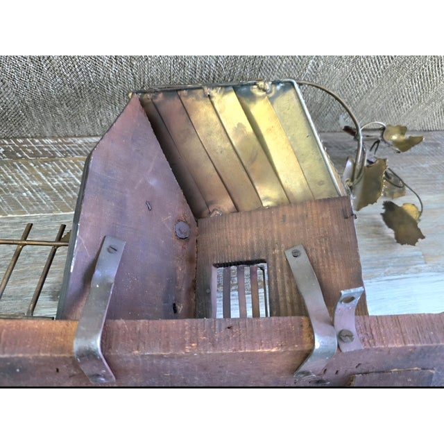 Curtis Jere Style Metal Sculpture MCM Wall Display Country Farm One of Kind For Sale - Image 9 of 12