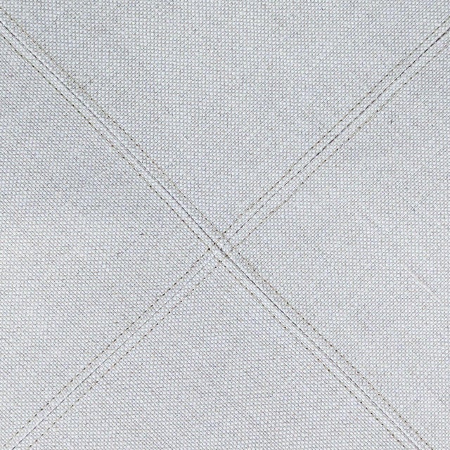 Restoration Hardware Restoration Hardware Upholstered Ottoman For Sale - Image 4 of 5