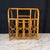 Mid-Century Modern British Style Burnt Bamboo Magazine Rack For Sale - Image 3 of 8