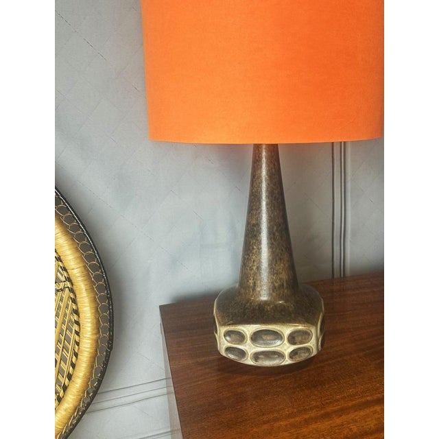 1960s Vintage Danish Ceramic Table Lamp by Marianne Stark for Michael Andersen, 1960 For Sale - Image 5 of 12