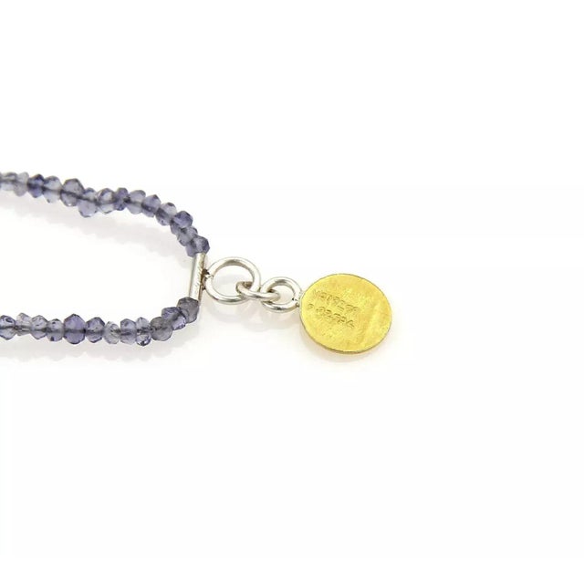 Gurhan Sterling Silver Rain Iolite Bead Necklace For Sale - Image 4 of 7