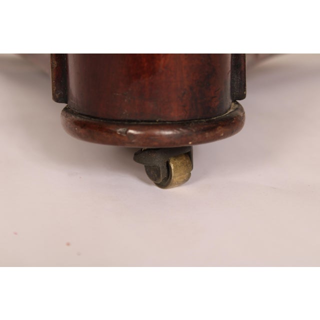 Wood Empire Mahogany Marble Top Center Table For Sale - Image 7 of 13