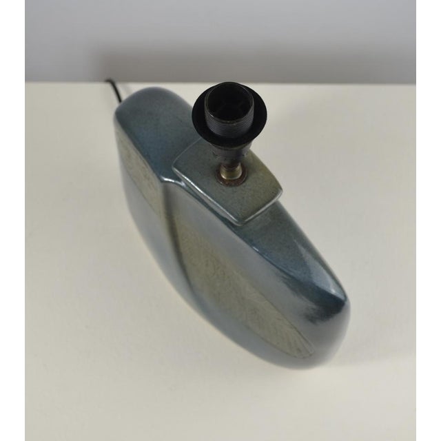 Glazed Ceramic Table Lamp by D. Protion for Vallauris, France, 1970s For Sale - Image 9 of 17