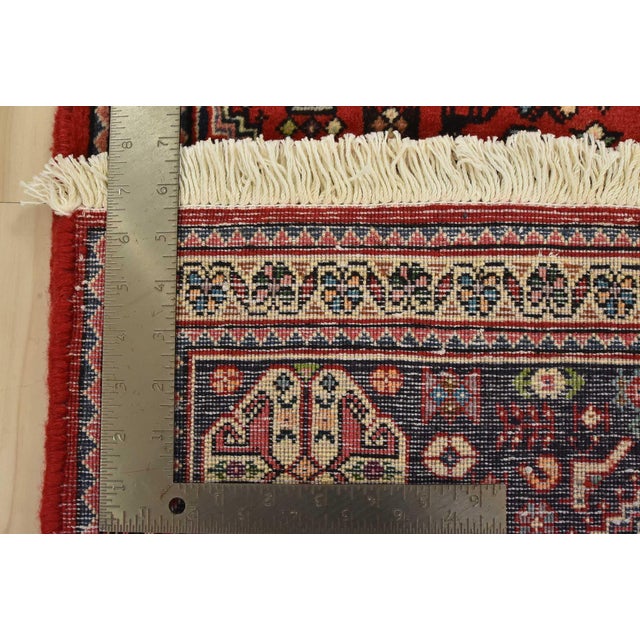 Abadeh Runner 2’4” X 4’10” Red Wool Vintage Tribal Hand-Knotted Rug For Sale - Image 9 of 9
