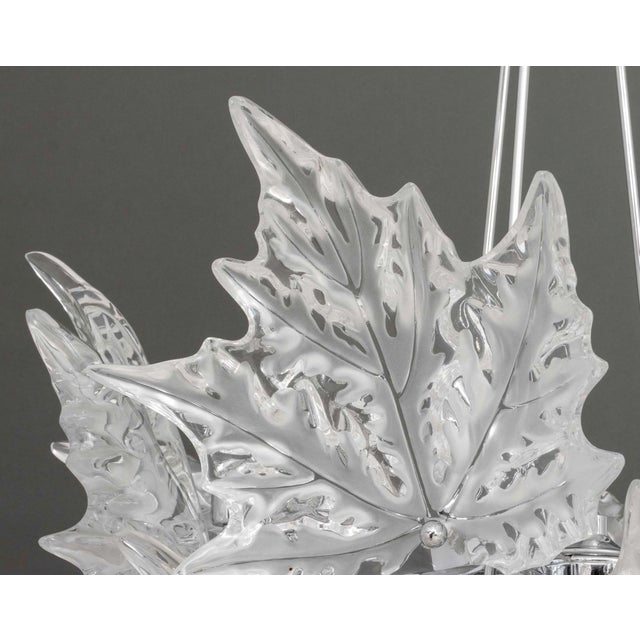 Lalique Champs-Elysees Two-Tier Chandelier For Sale - Image 10 of 18