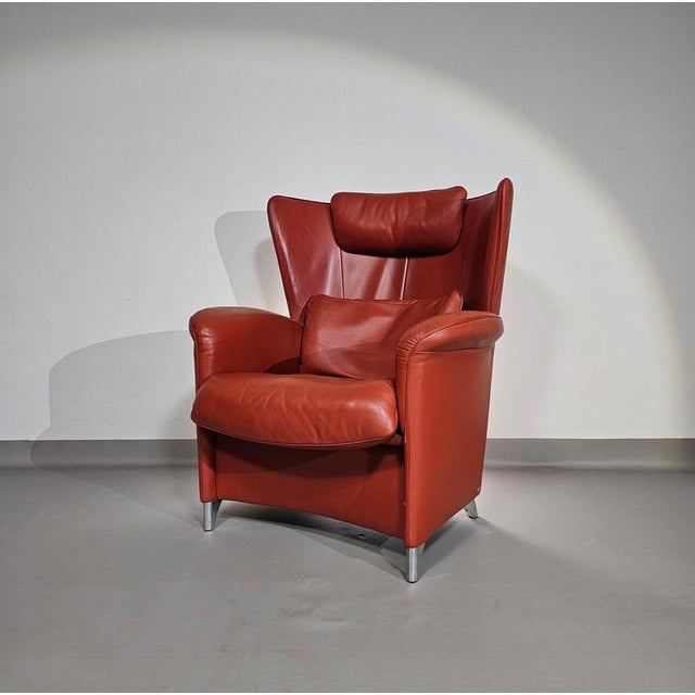 Set of DS-23 Lounge Chair and Ottoman by Franz Josef Schulte for de Sede For Sale - Image 5 of 18