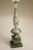 Matching Pair Large Neoclassic Hollywood Regency Modern Green Malachite Marble Urn Style Column Table Lamps 1960's Italy For Sale In Los Angeles - Image 6 of 12