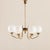 Mid-Century Modern Brass and Glass Chandelier, Italy, 1960s For Sale - Image 10 of 10