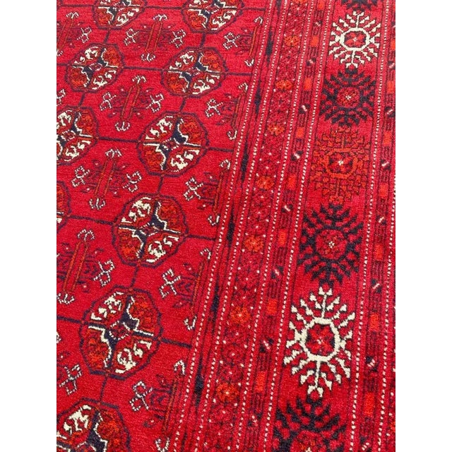 Vintage Turkmen Afghan Bokhara Design Runner For Sale - Image 9 of 18