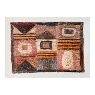 Ron Yrabedra Abstract Oil Pastel Drawing For Sale