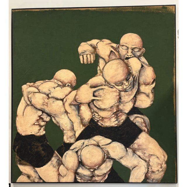 Vittorio Antonio Cocever, Figures, 1965, Oil on Canvas For Sale - Image 7 of 7