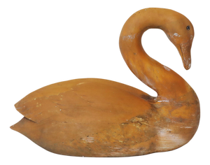 Life-Size Wooden Swan, 1970s
