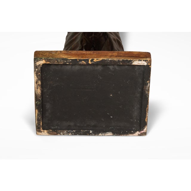 Rare Vintage Lifesize Albert Einstein Statue W/ Storage Cabinet in Fiberglass & Plaster, Usa, C. 1980s For Sale - Image 15 of 18