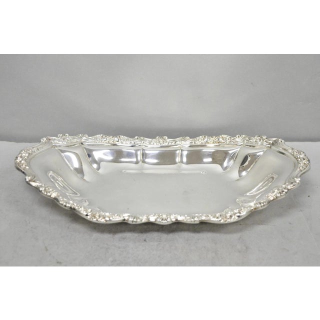 Mid 20th Century International Silver "Countess" Silver Plated Trinket Nut Dish Serving Platter For Sale - Image 11 of 11
