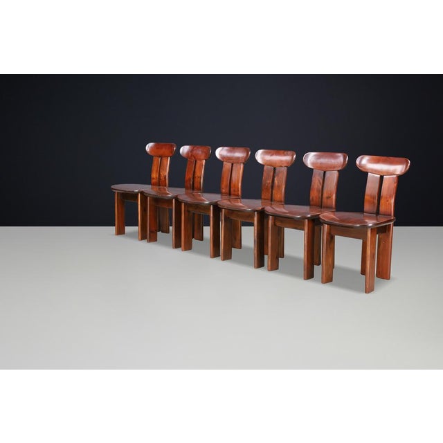 Italian Pine Dining Chairs attributed to Mario Marenco, 1970s, Set of 12 For Sale - Image 13 of 15