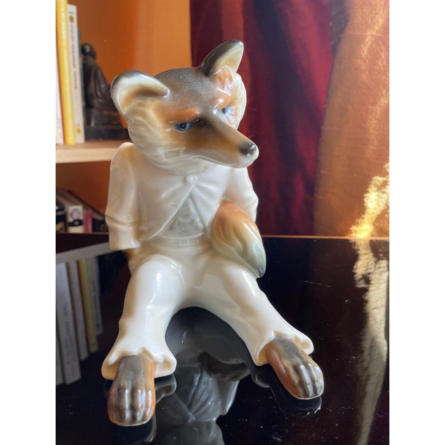 Porcelain Fox, Germany, 1930s For Sale - Image 4 of 7