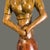 Vintage Mid-Century Modern Hand Carved Wood Tall 26.75'' Female Sculpture For Sale - Image 6 of 10