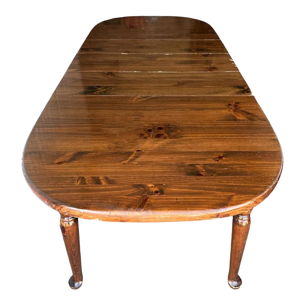 Ethan Allen ‘Old Tavern’ Dining Table Extending to 96” - Vintage 1980s | Chairish