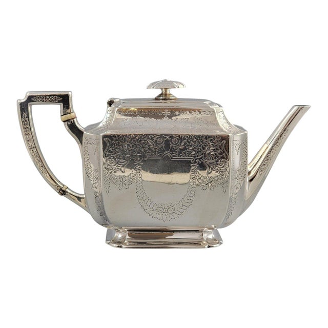 Victorian Sterling Silver Tea Service from Atkin Brothers, Sheffield, 1892, Set of 4 For Sale - Image 17 of 18